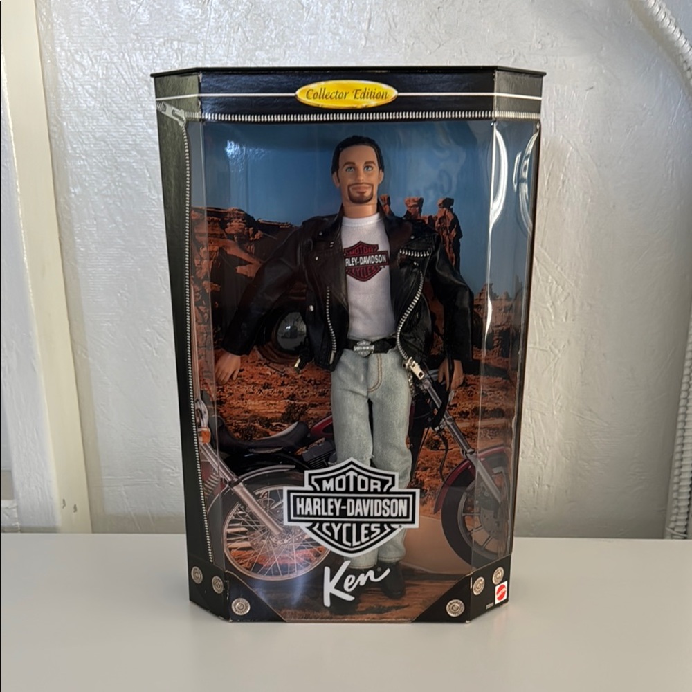 Vintage Collectors Edition Ken Harley Davidson, Doll In Original Packaging